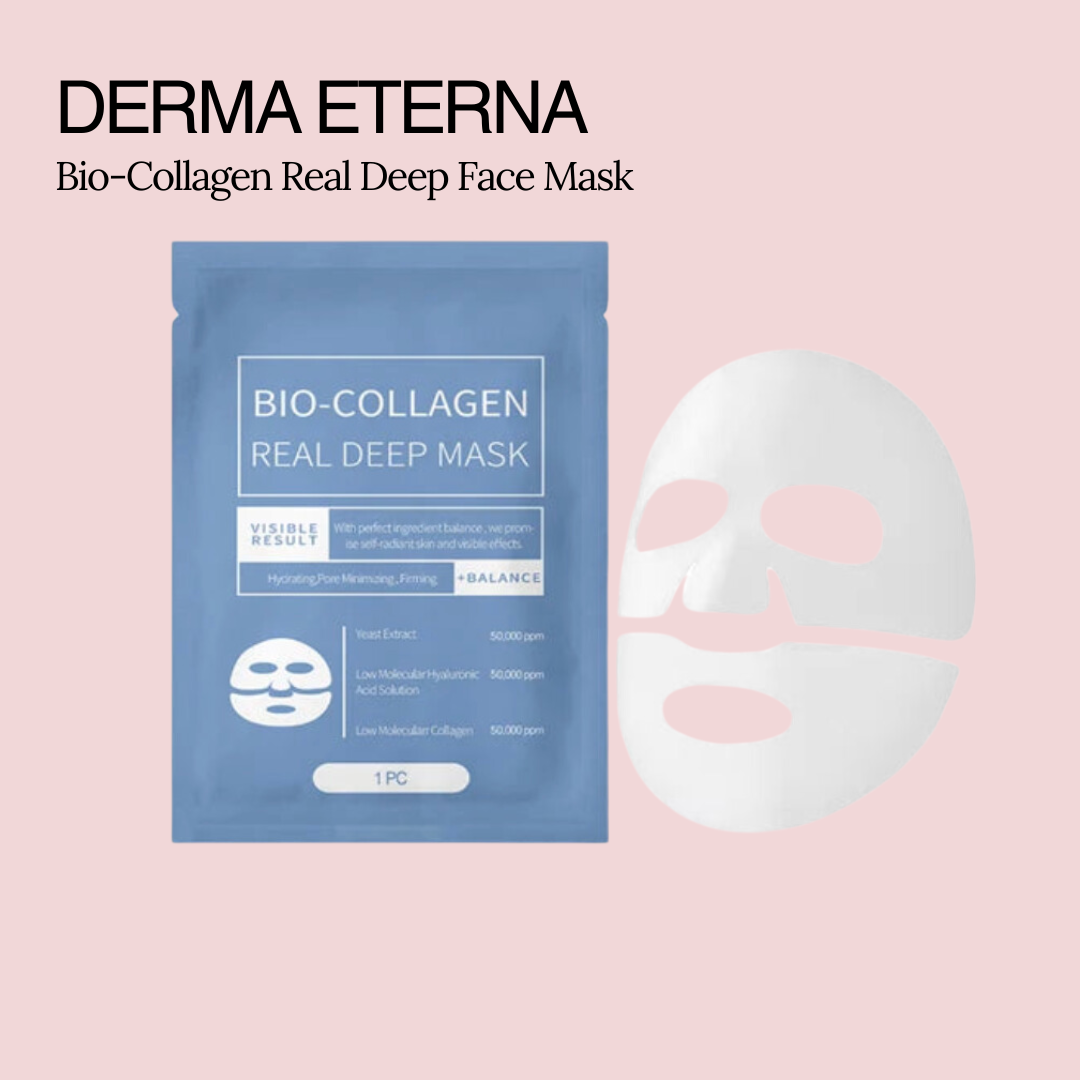 Masque visage au collagène bio Derma Eterna - Anti-âge et hydratant