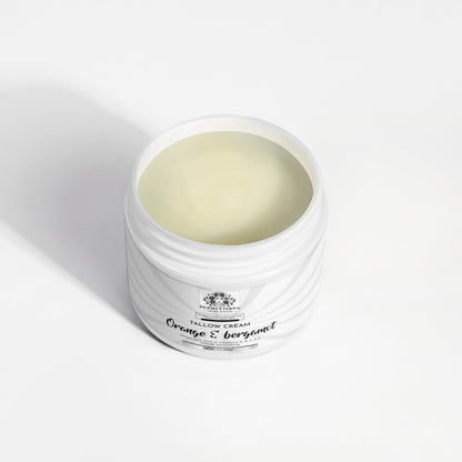 American Grass Fed Beef Tallow Moisturizer Orange & Bergamot | Natural Daily Face & Body Cream