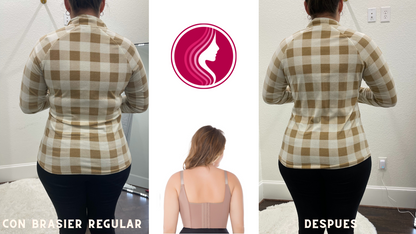 Luxury Deep-Cup Faja Bra – Full-Back Smoothing Shaping Fajas with Lift