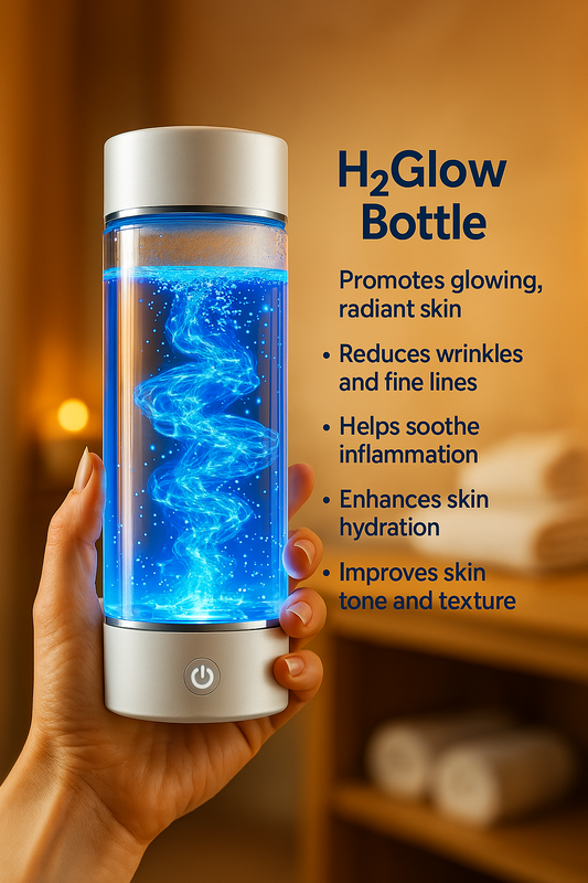 H2Glow™ Hydrogen Water Bottle for Glowing Skin, Energy & Inflammation