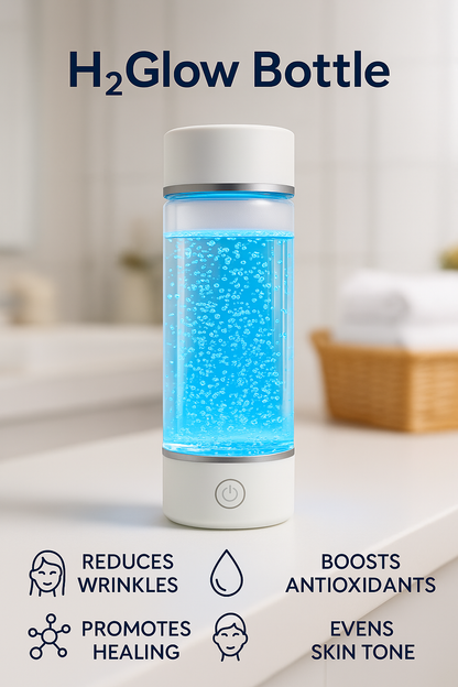 H2Glow™ Hydrogen Water Bottle for Glowing Skin, Energy & Inflammation