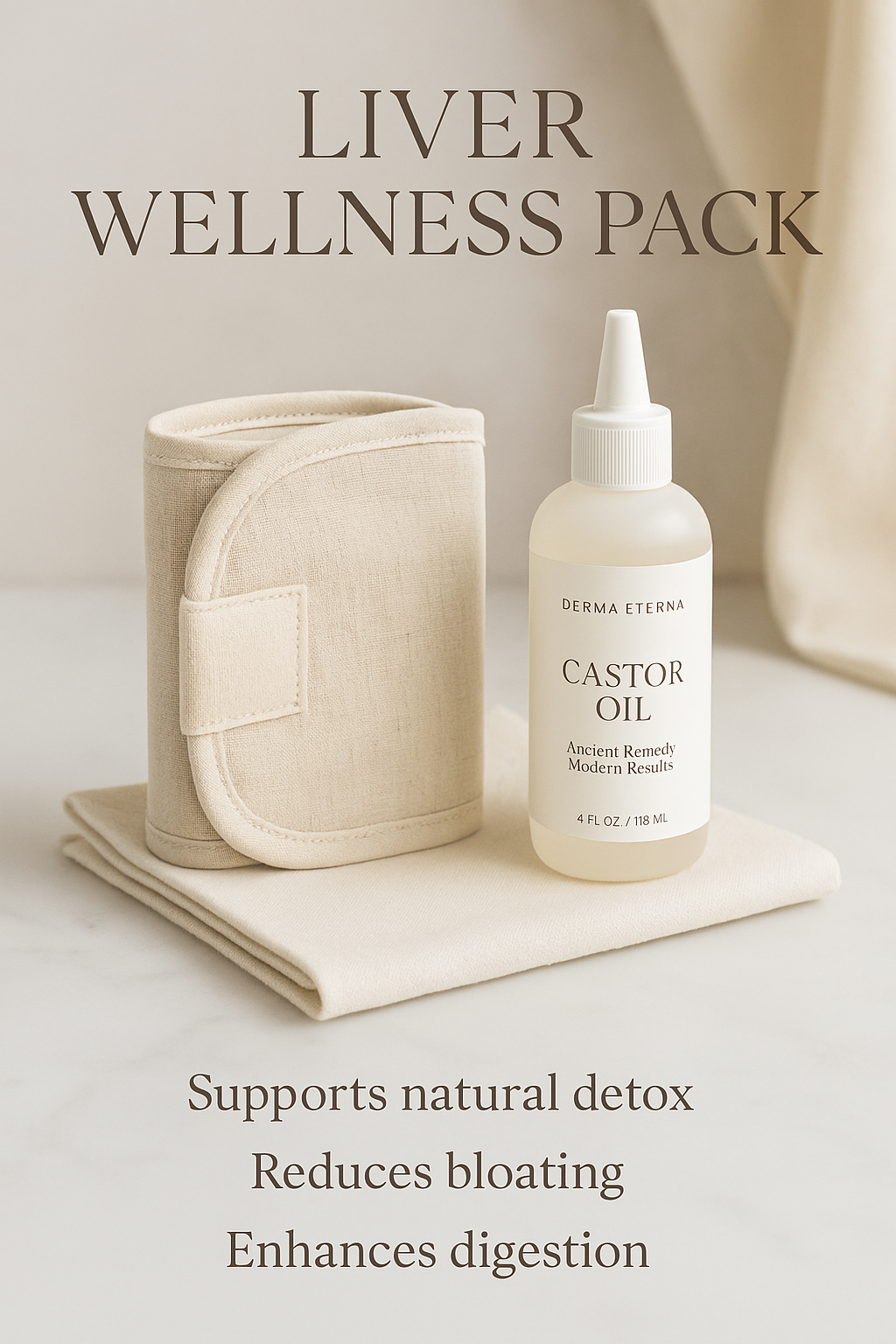 Derma Eterna Liver Rescue Bundle - Castor Oil + Body Wrap