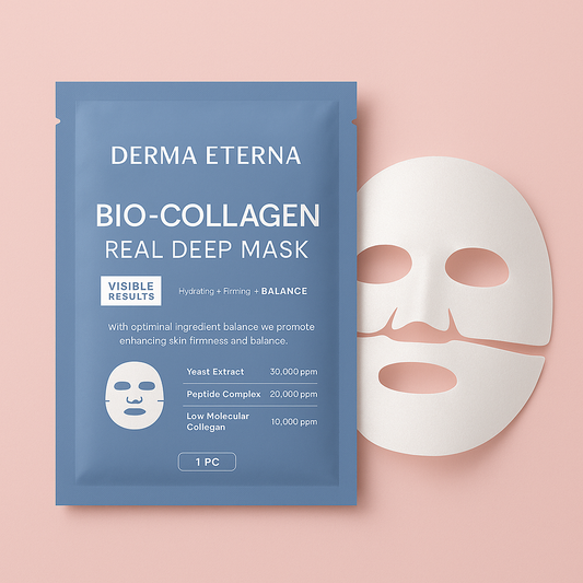 Masque visage au collagène bio Derma Eterna - Anti-âge et hydratant