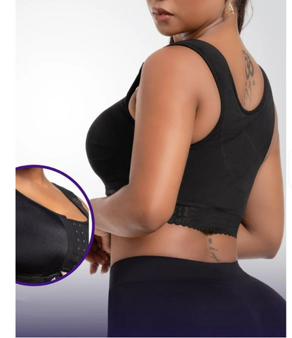 Maxene Fajas Girdle– Front-Closure Bra & Sculpting Zipper Fit