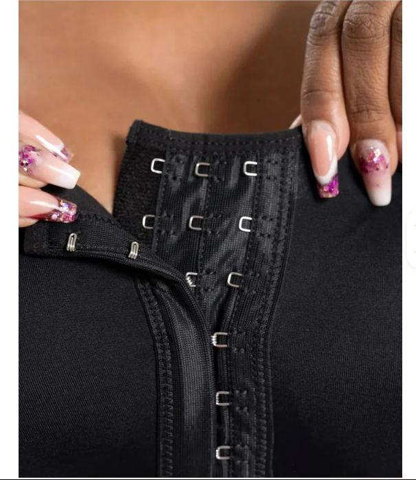 Maxene Fajas Girdle– Front-Closure Bra & Sculpting Zipper Fit