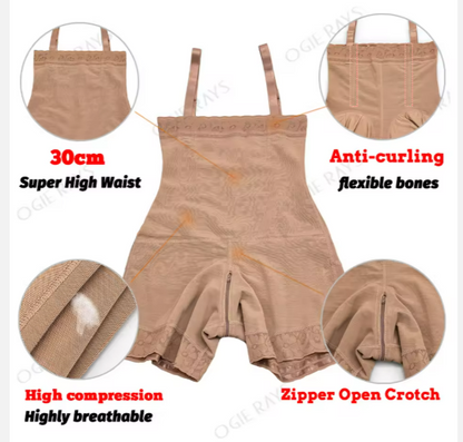 High-Waist Tummy Control Shaping Shorts  Butt-Lift Shapewear