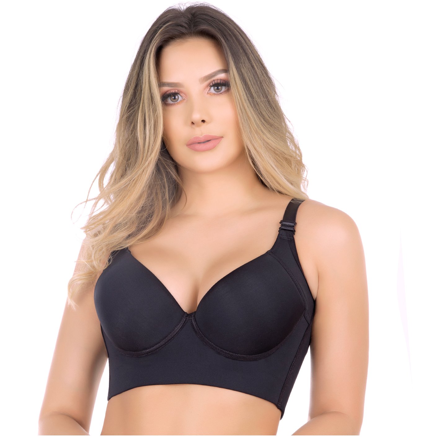 Luxury Deep-Cup Faja Bra – Full-Back Smoothing Shaping Fajas with Lift